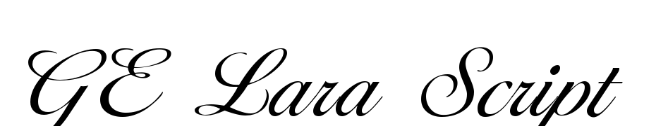 GE Lara Script Font Download Free